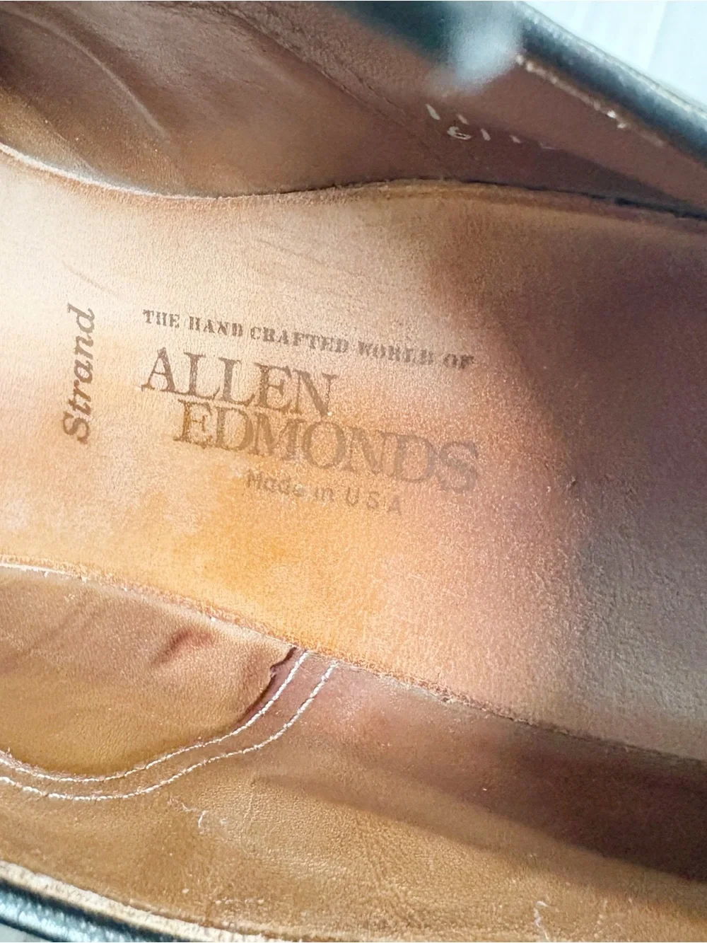 Allen Edmonds Strand Cap-toe Oxford Dress Shoes Size 11D Black Leather Brogue